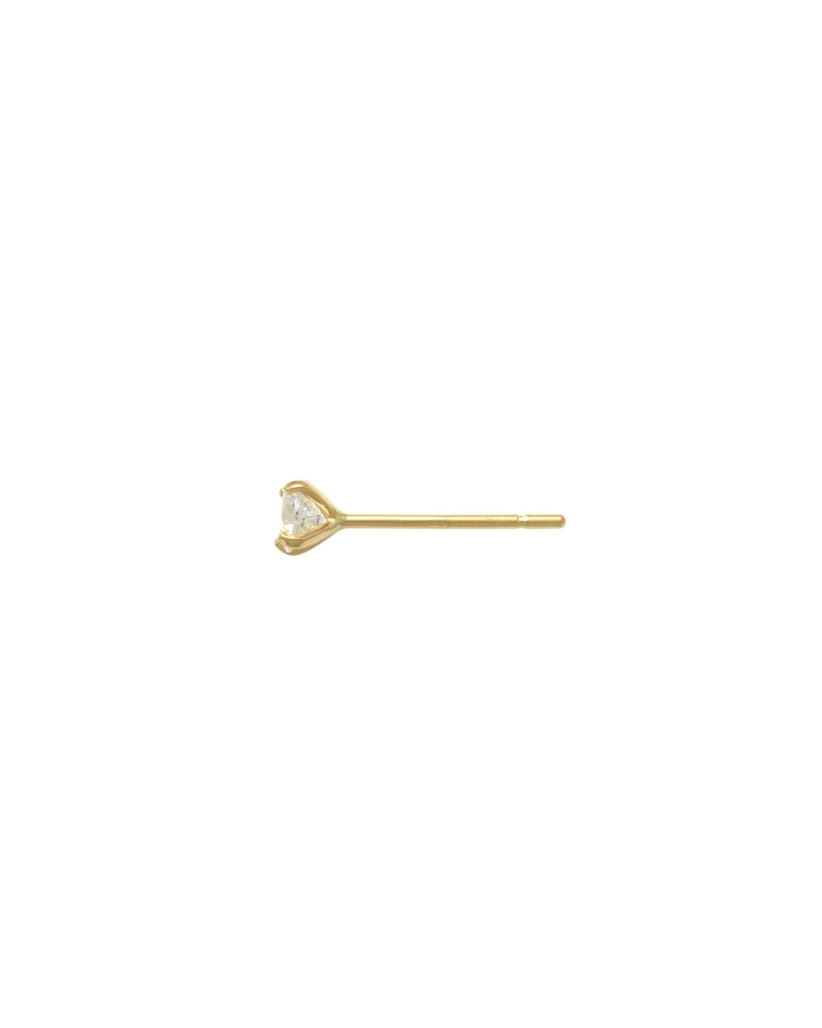CZ 4 Prong Single Stud I 3mm