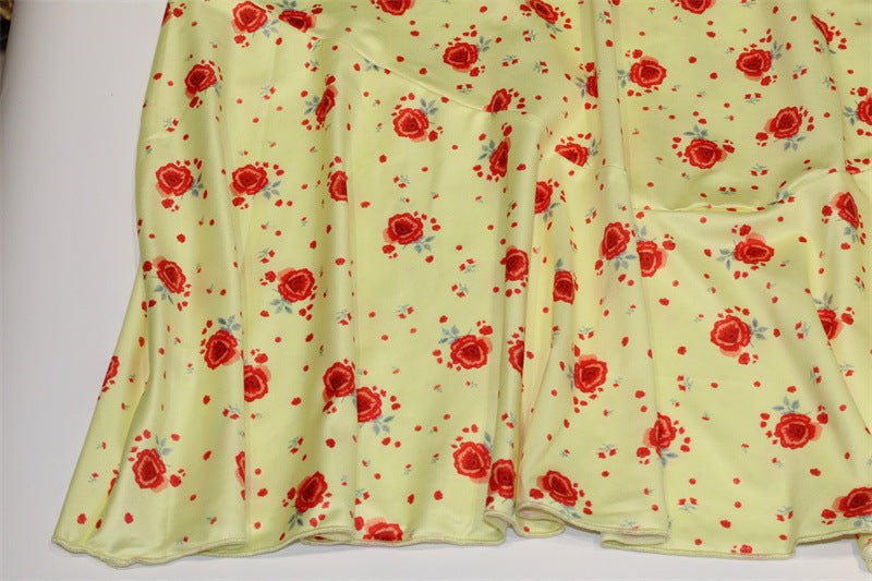 The Pure Desire Bloom | Floral Cotton High-Waist Maxi Dress