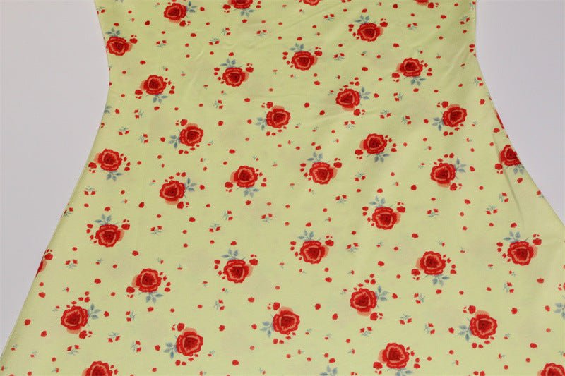 The Pure Desire Bloom | Floral Cotton High-Waist Maxi Dress