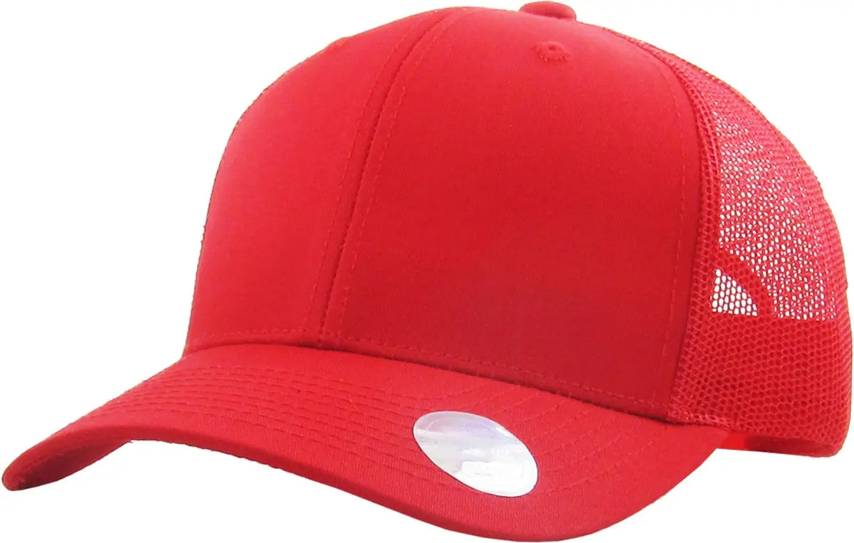 Full Red Classic 6 Panel Mesh Back