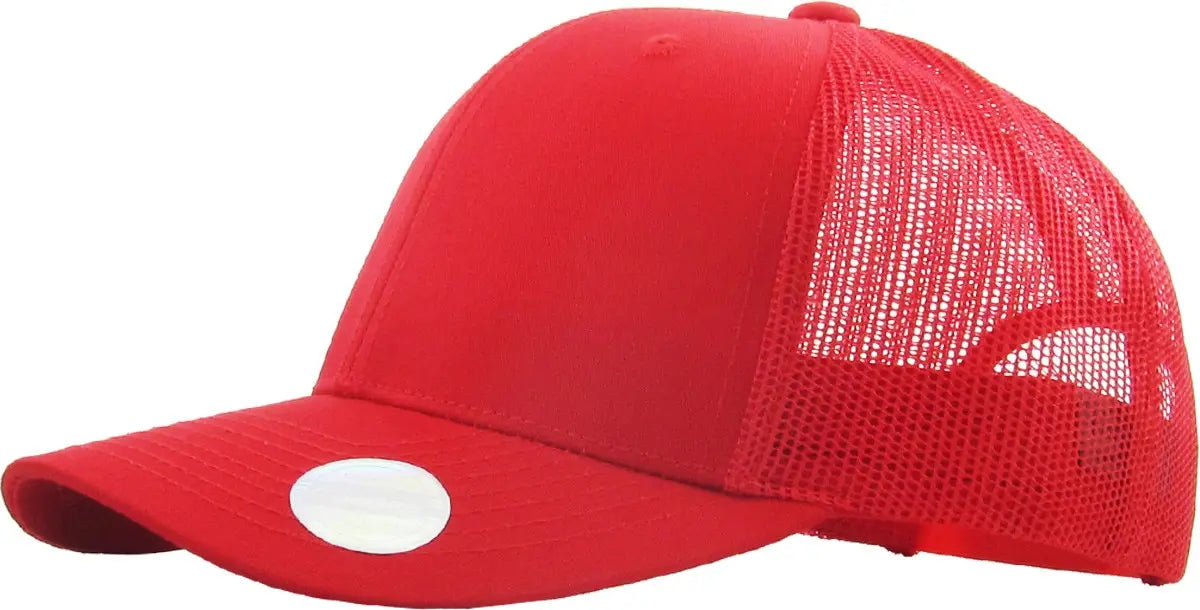 Full Red Classic 6 Panel Mesh Back