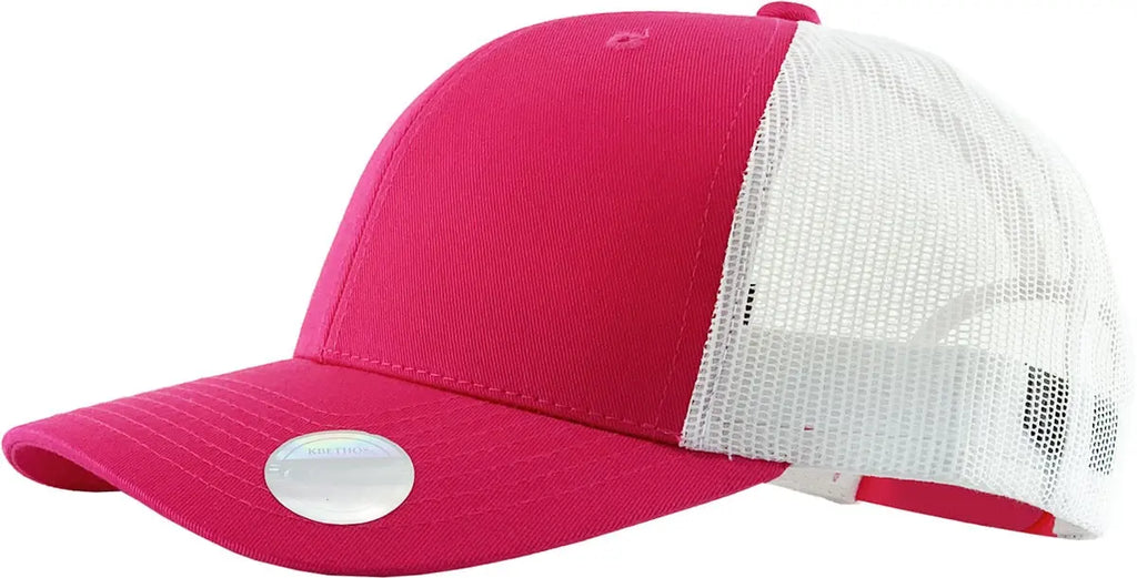 Red-White Classic 6 Panel Mesh Back