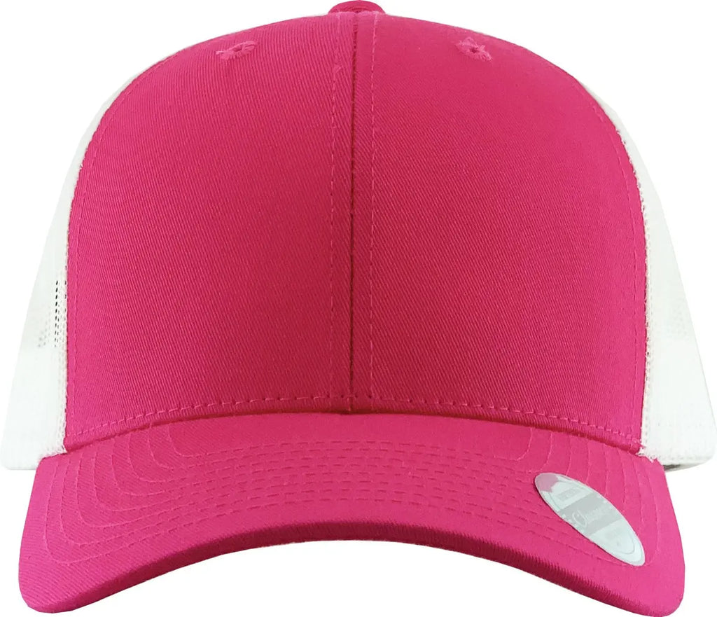 Red-White Classic 6 Panel Mesh Back