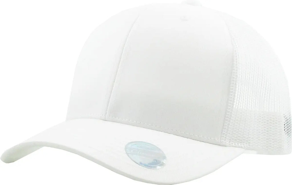 White Classic 6 Panel Mesh Back