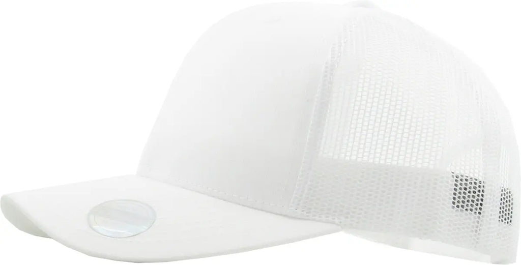 White Classic 6 Panel Mesh Back