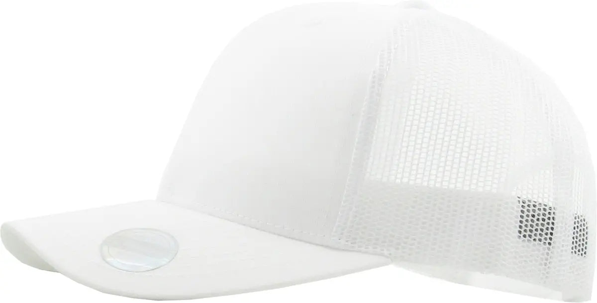 White Classic 6 Panel Mesh Back