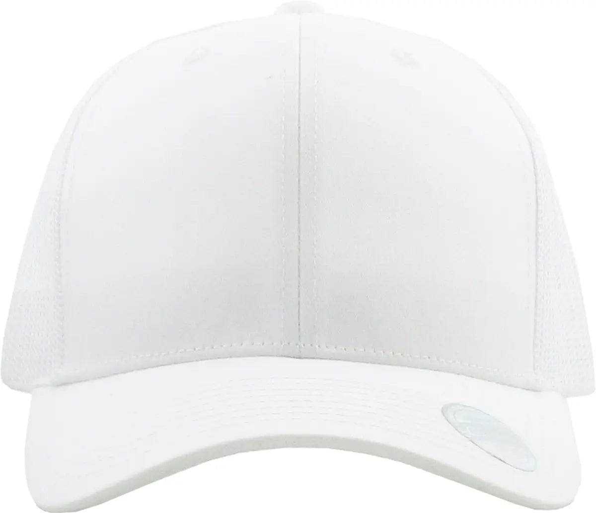 White Classic 6 Panel Mesh Back