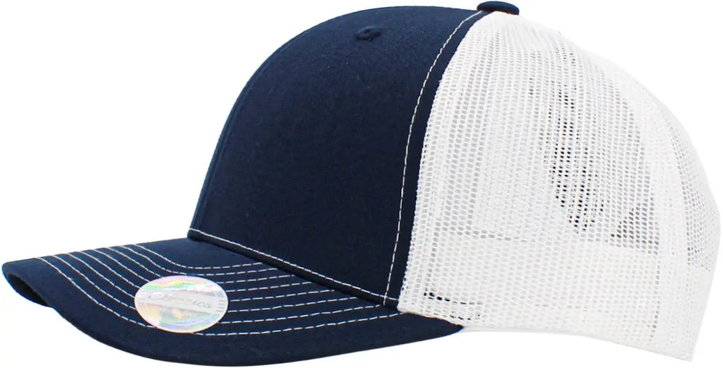 Navy-White Classic 6 Panel Mesh Back