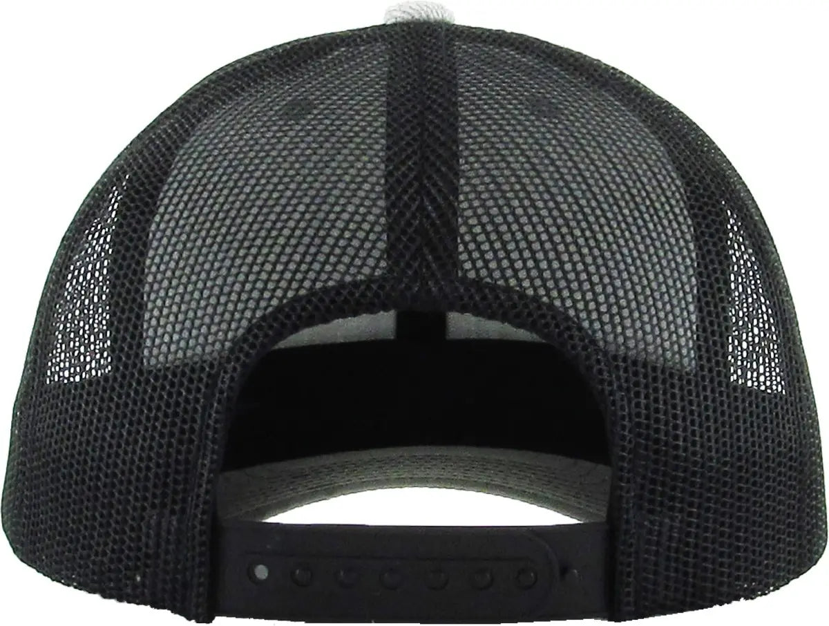 Black-Grey Classic 6 Panel Mesh Back