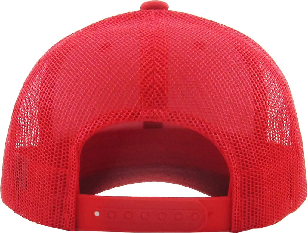 Full Red Classic 6 Panel Mesh Back