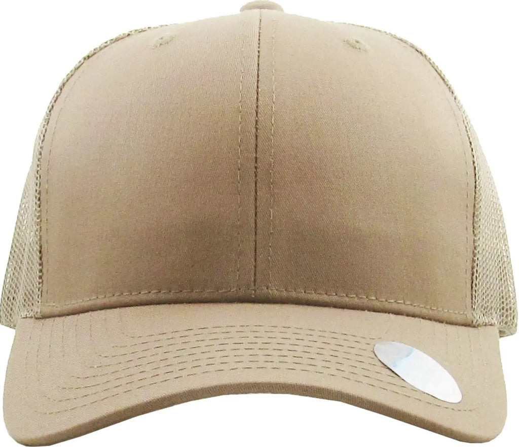 Khaki Classic 6 Panel Mesh Back