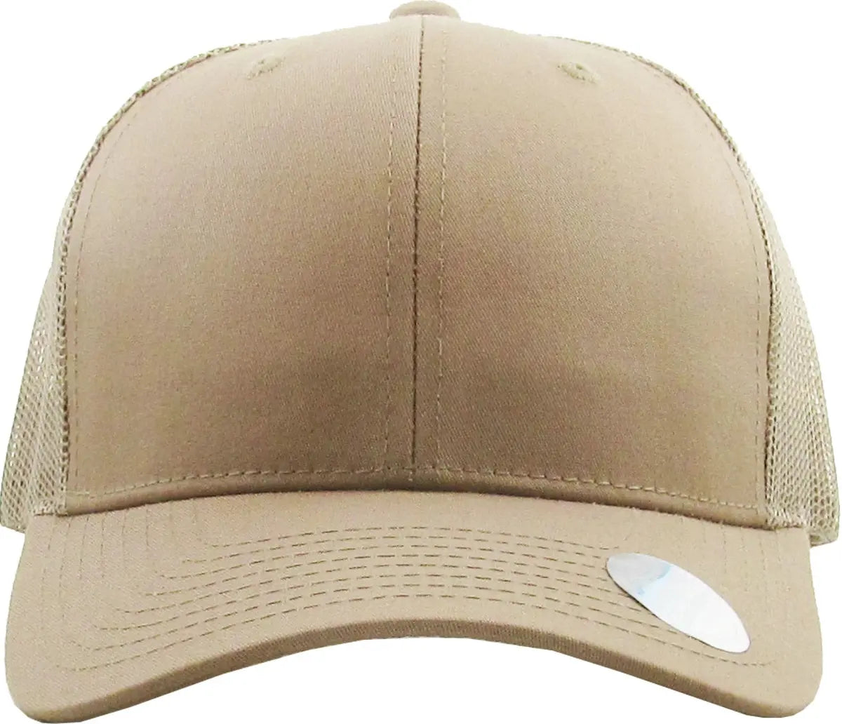 Khaki Classic 6 Panel Mesh Back