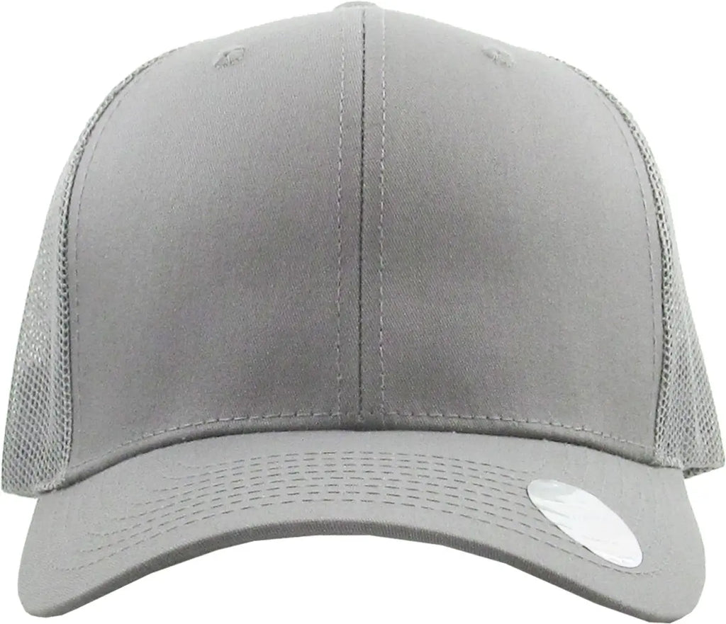Full Grey Classic 6 Panel Mesh Back