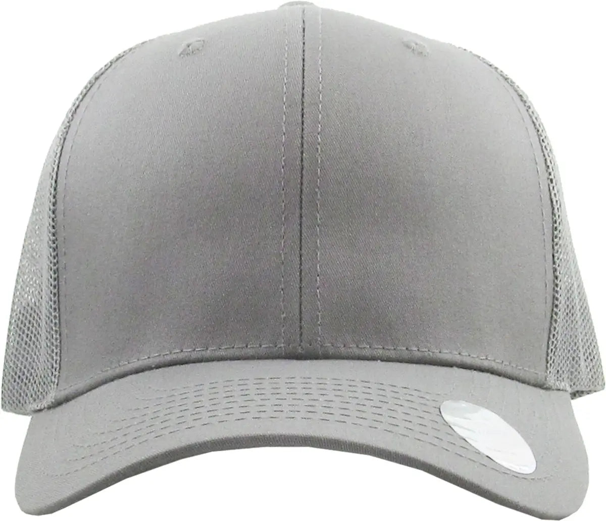 Full Grey Classic 6 Panel Mesh Back