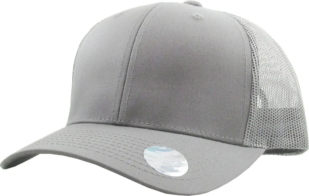 Full Grey Classic 6 Panel Mesh Back