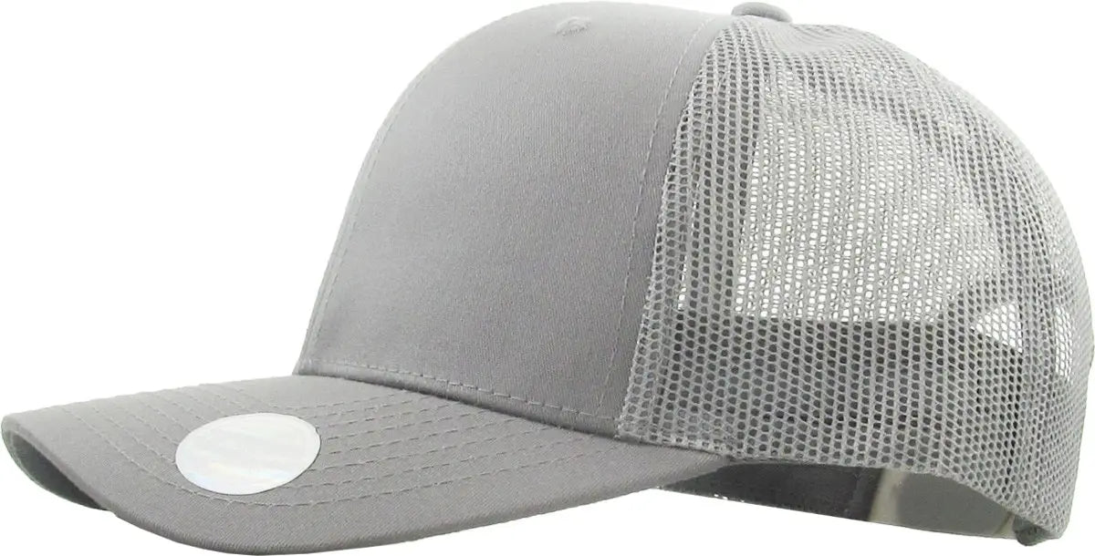 Full Grey Classic 6 Panel Mesh Back