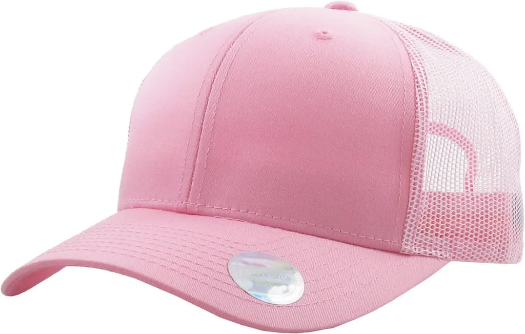 Light Rose Monochrome Classic 6 Panel Mesh Back