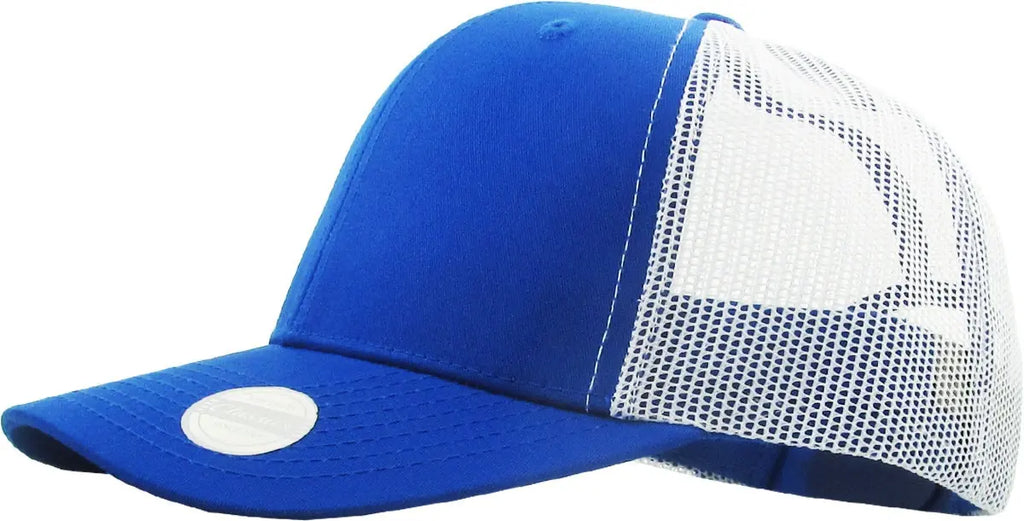 Royal Blue-White Classic 6 Panel Mesh Back