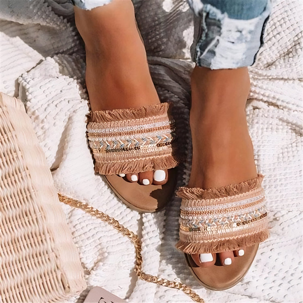 Fringed Sandals