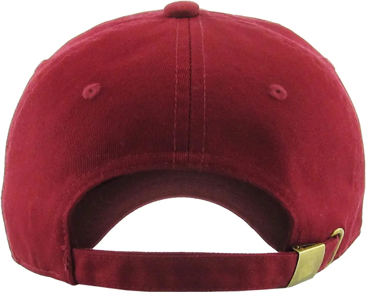 Burgundy Low Profile Baseball Cap