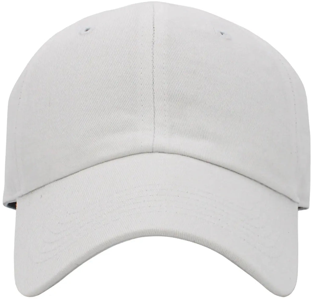 White Low Profile Baseball Cap