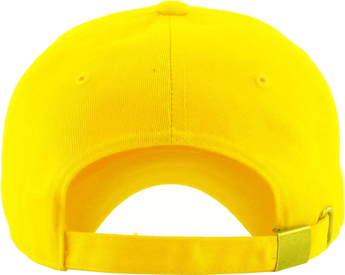 Neon Yellow Low Profile Baseball Cap