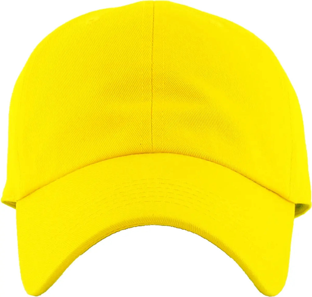 Neon Yellow Low Profile Baseball Cap