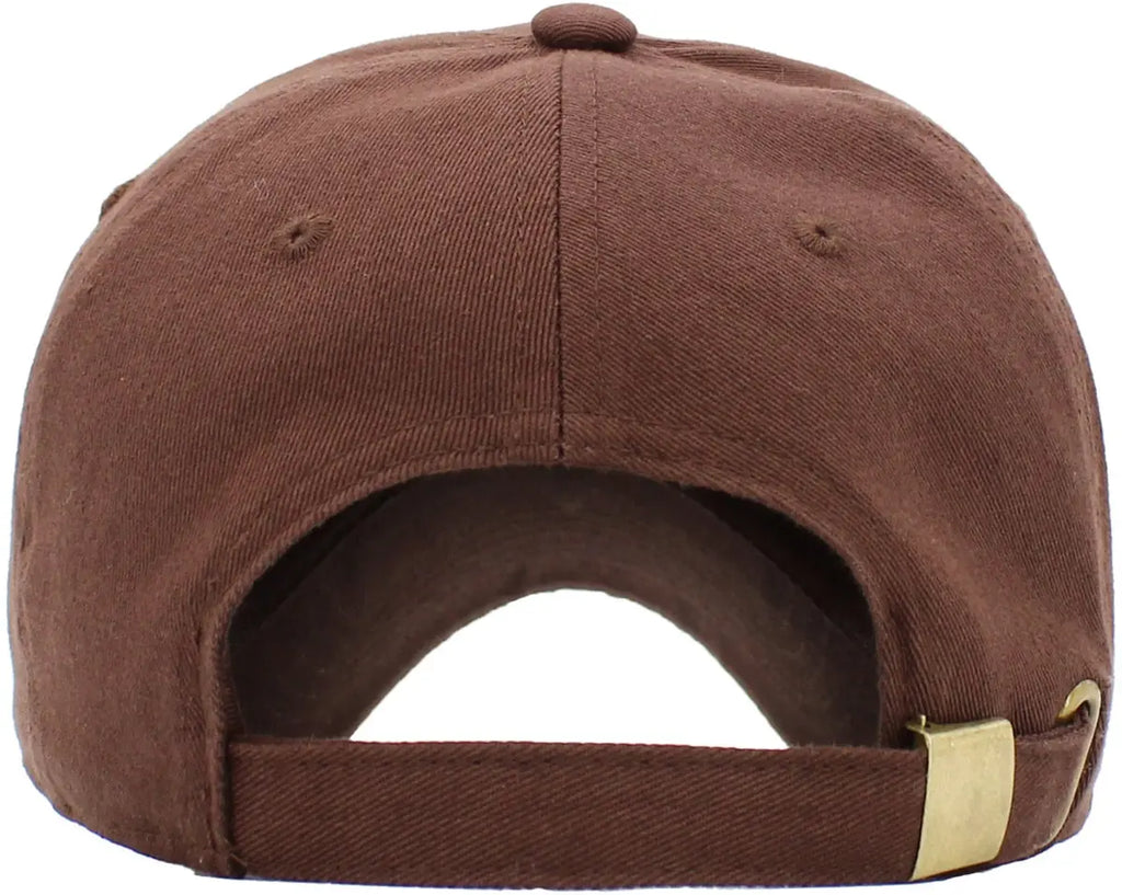Brown Low Profile Baseball Cap