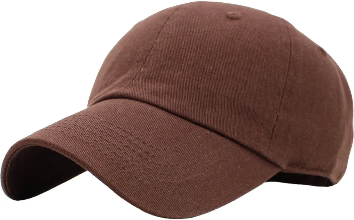 Brown Low Profile Baseball Cap