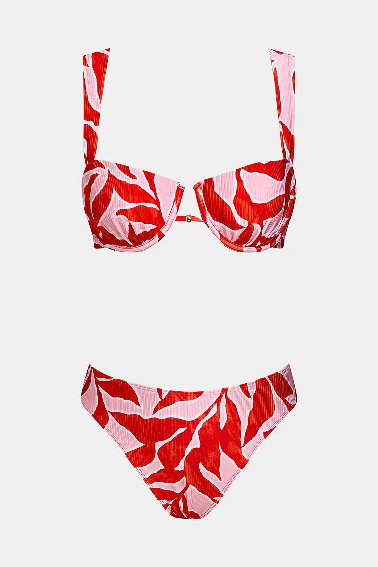 Tropical underwired bikini
