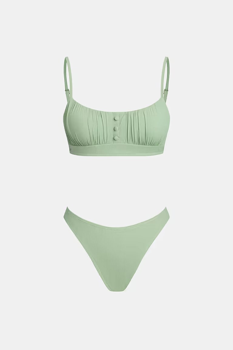 x Diane Bikini with rounded neck and ultra-high-cut bottom