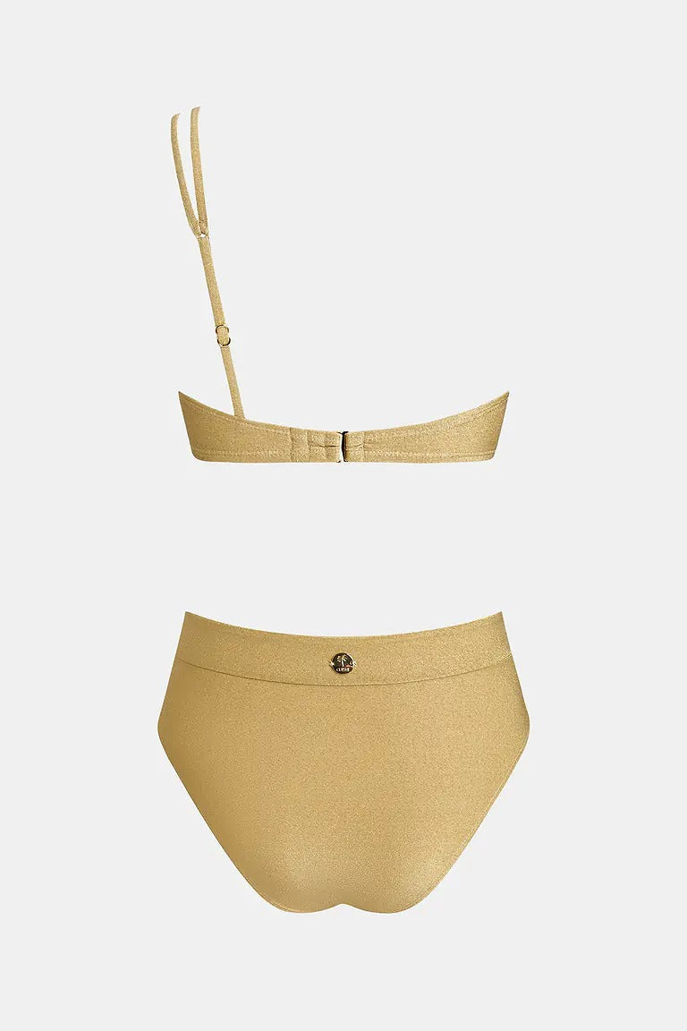 x Diane Bikini with asymmetrical neckline and high-cut bottom