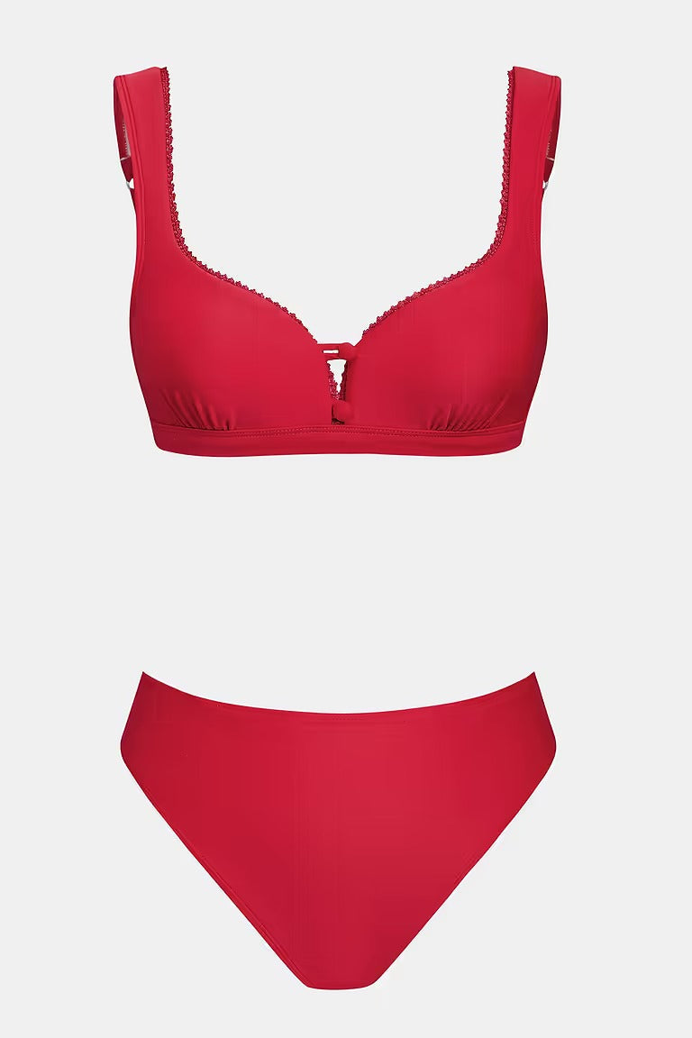 x Camille Bikini with adjustable straps and high-waisted bottoms