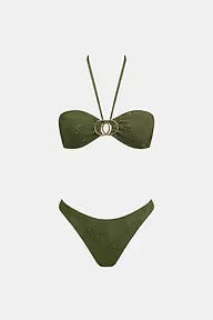 x JOJO Sweetheart Neck Bikini, Medium Waist