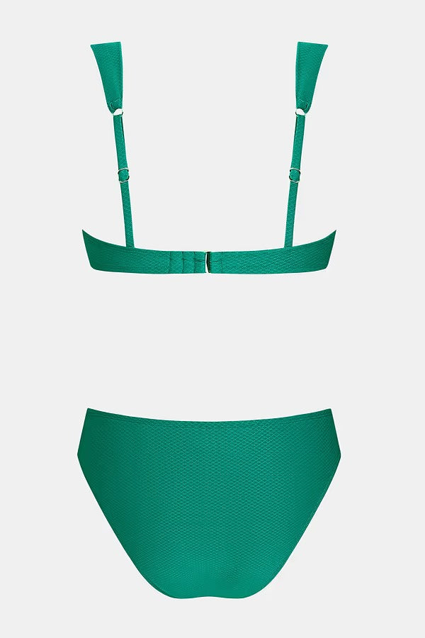 Green bikini with molded cups