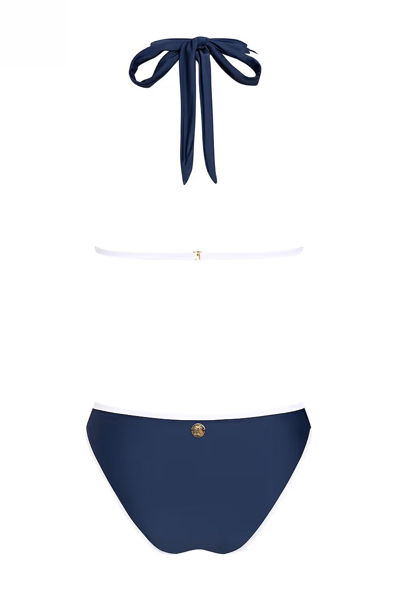 x Camille Bikini with tie straps, modern high-cut bottoms