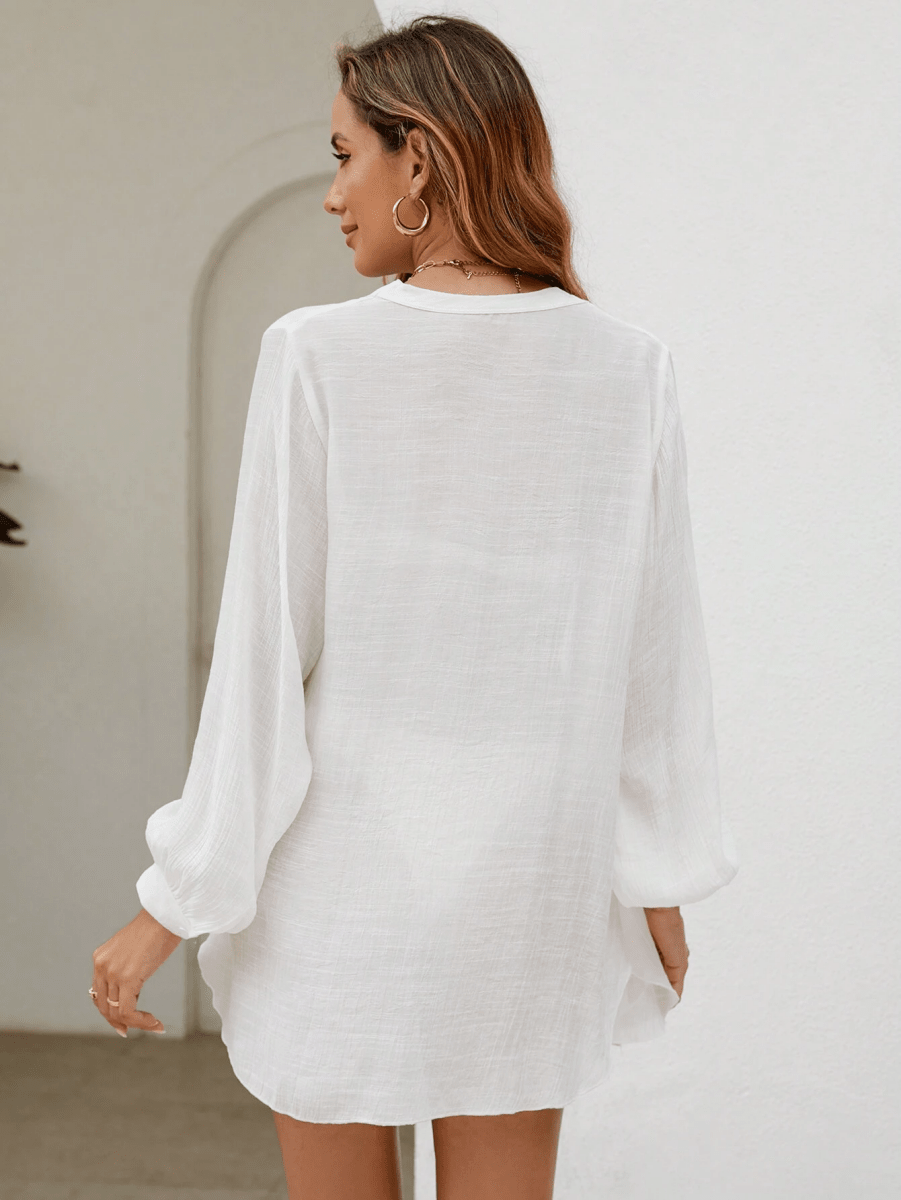 Brisa Kimono – V-Neck with Buttons and Long Sleeves