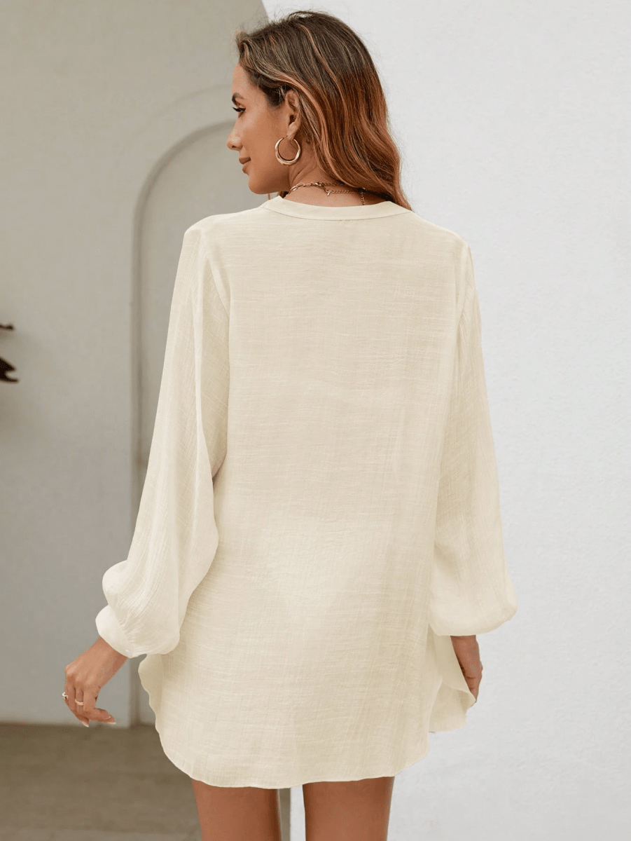 Brisa Kimono – V-Neck with Buttons and Long Sleeves