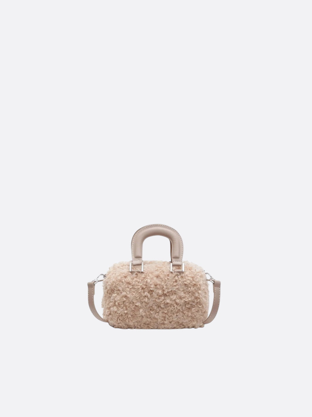 Mini Boston bag with a soft sheen
