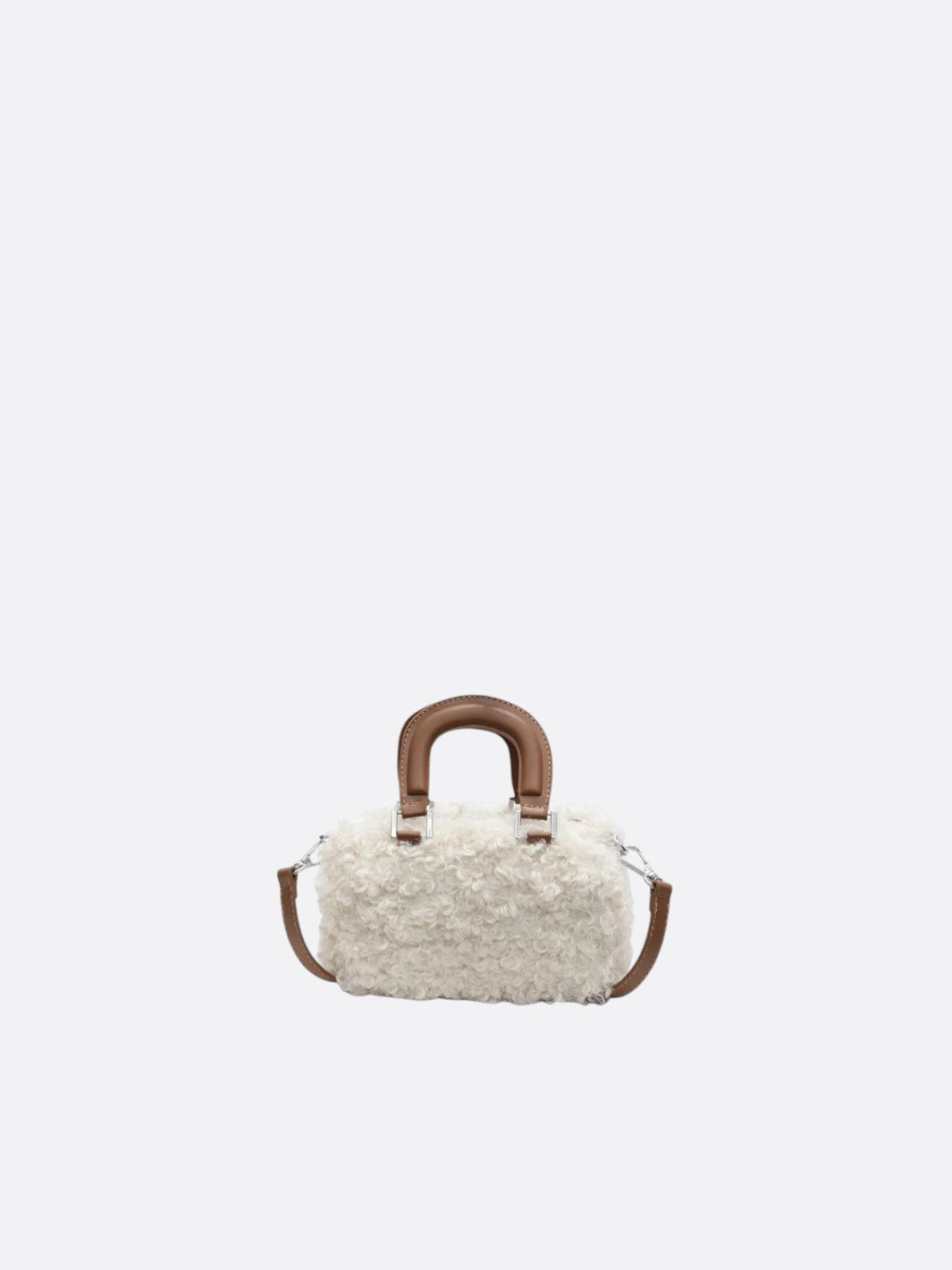Mini Boston bag with a soft sheen