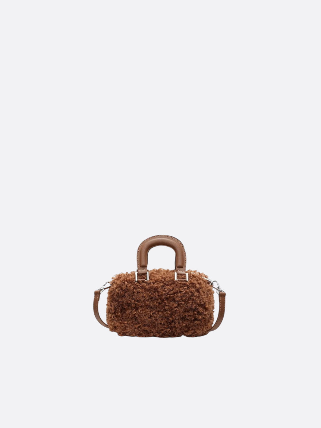 Mini Boston bag with a soft sheen