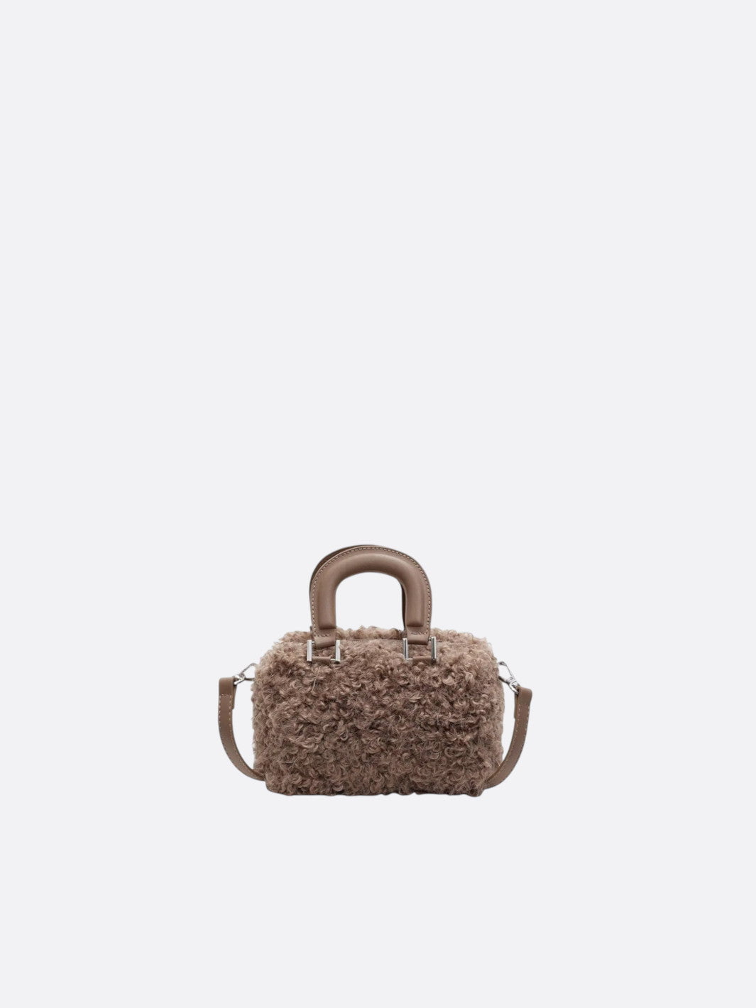 Mini Boston bag with a soft sheen