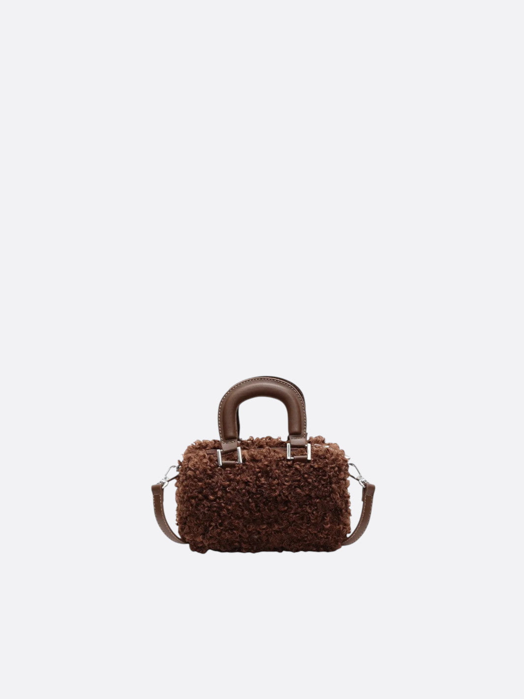 Mini Boston bag with a soft sheen