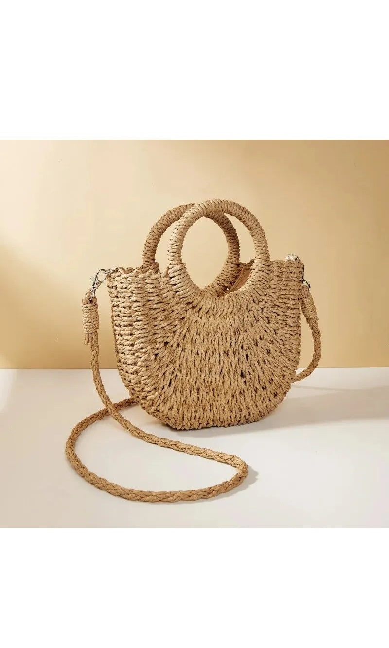 Boho-Style Woven Beach Bag