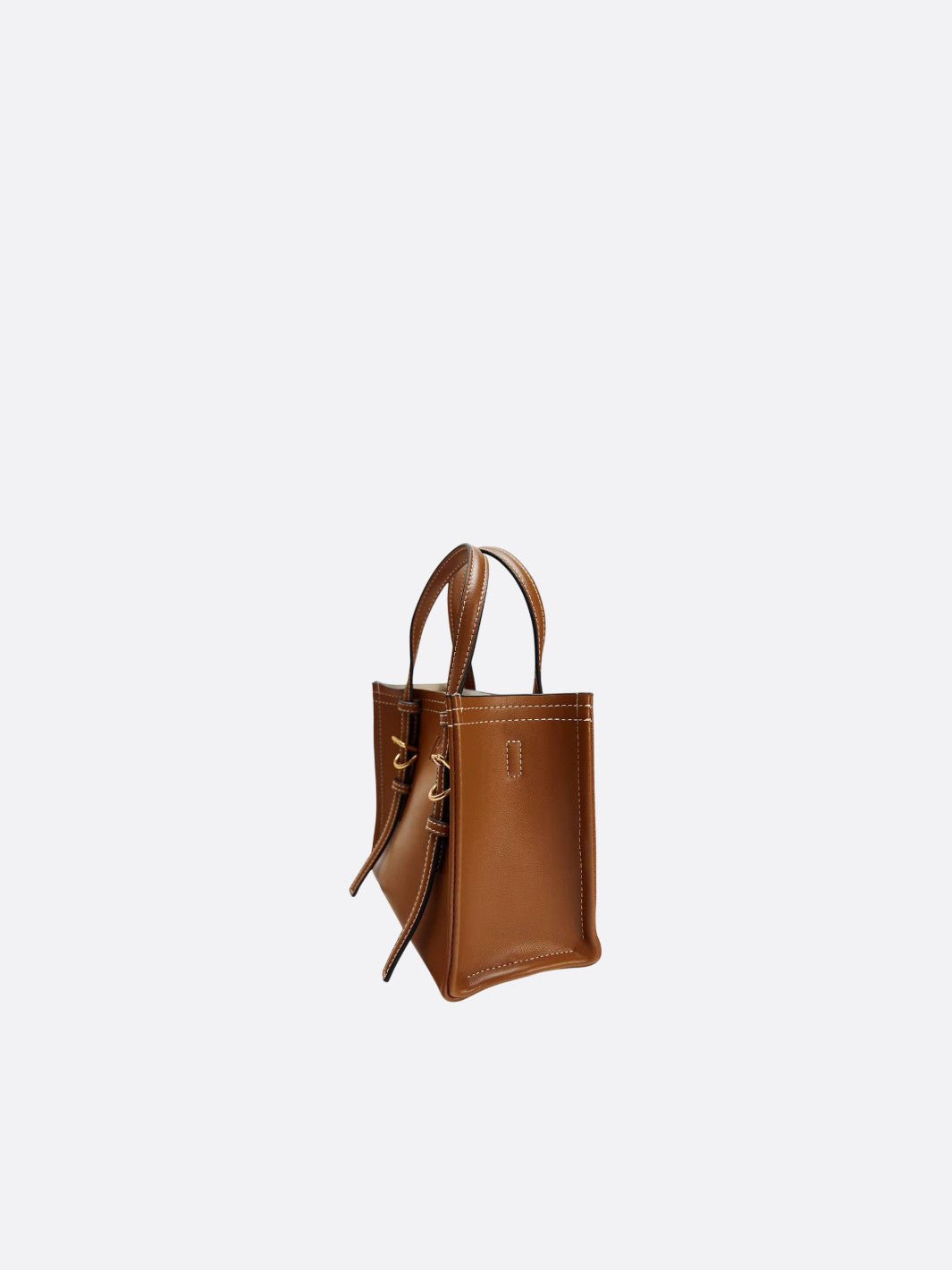 Small leather tote bag
