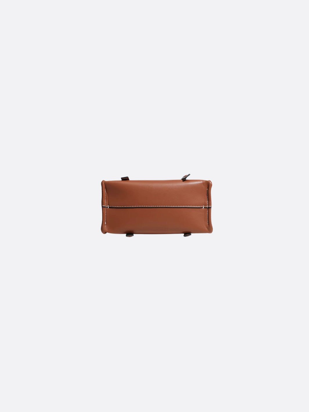 Small leather tote bag