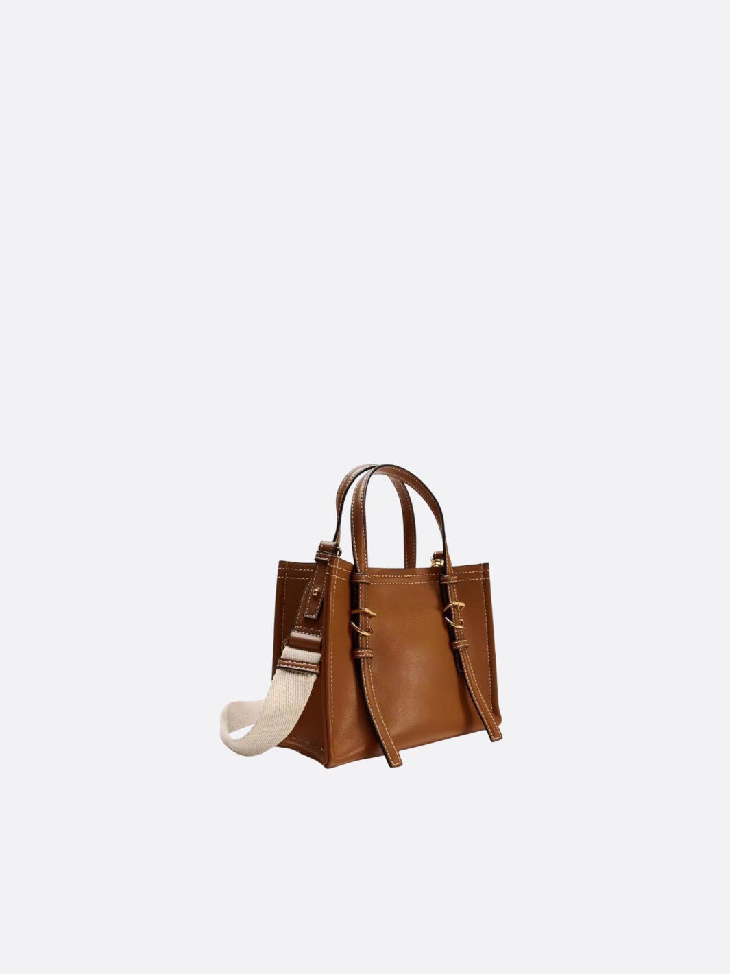 Small leather tote bag