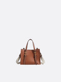 Small leather tote bag
