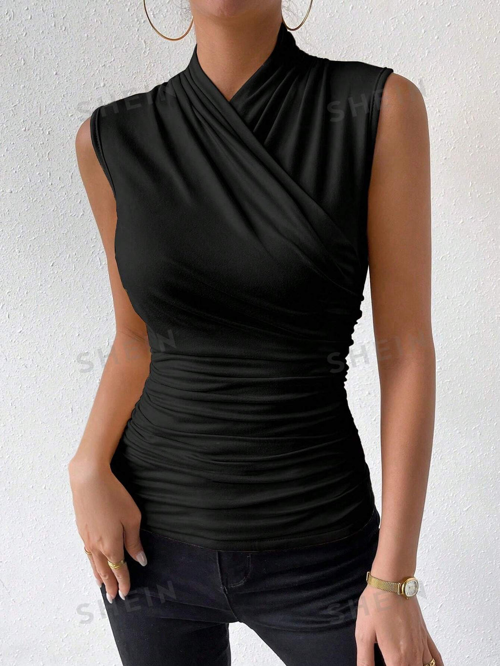Priv√© Women's Solid Color Sleeveless Tank Top, Suitable For Summer