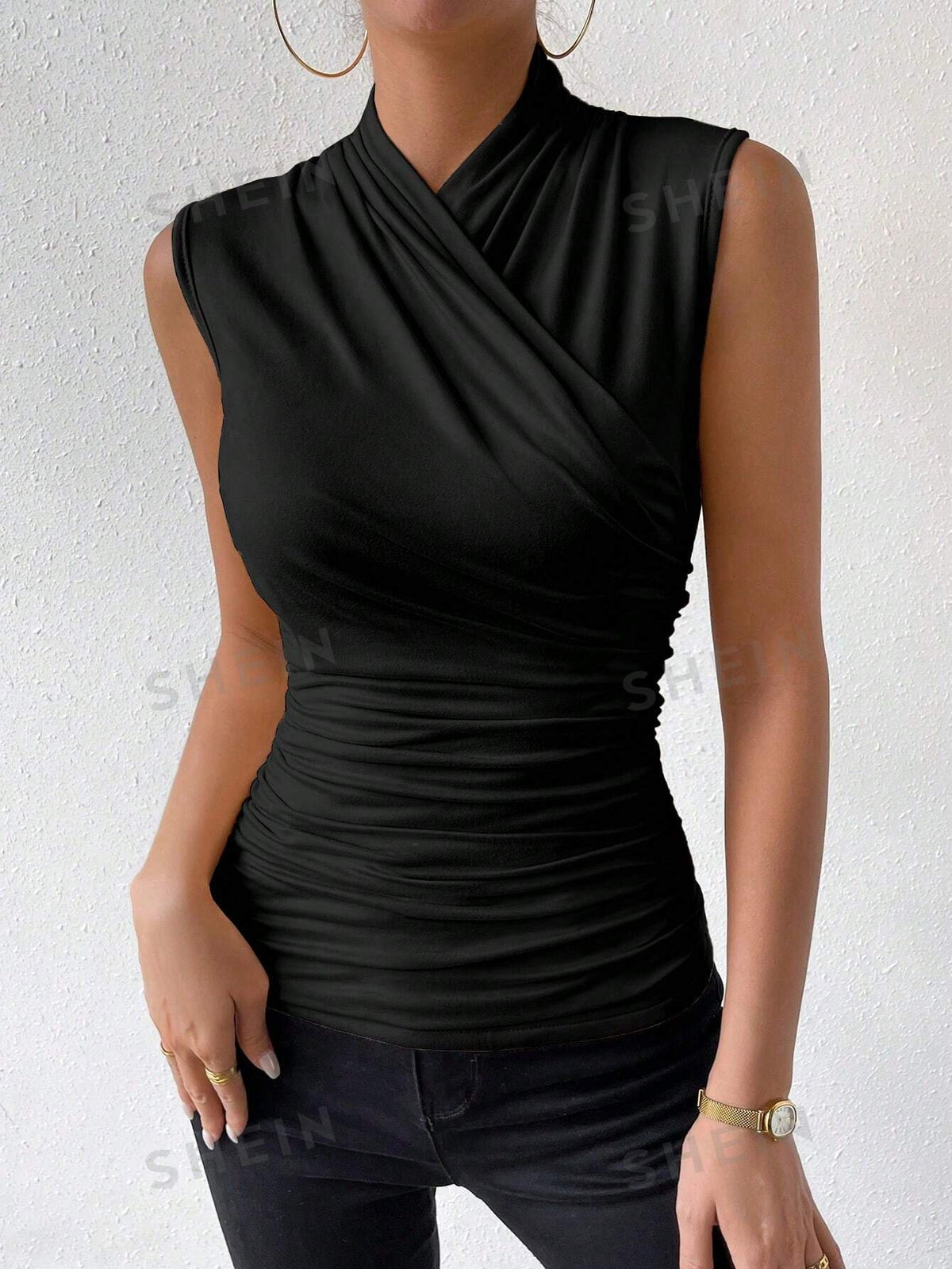 Priv√© Women's Solid Color Sleeveless Tank Top, Suitable For Summer